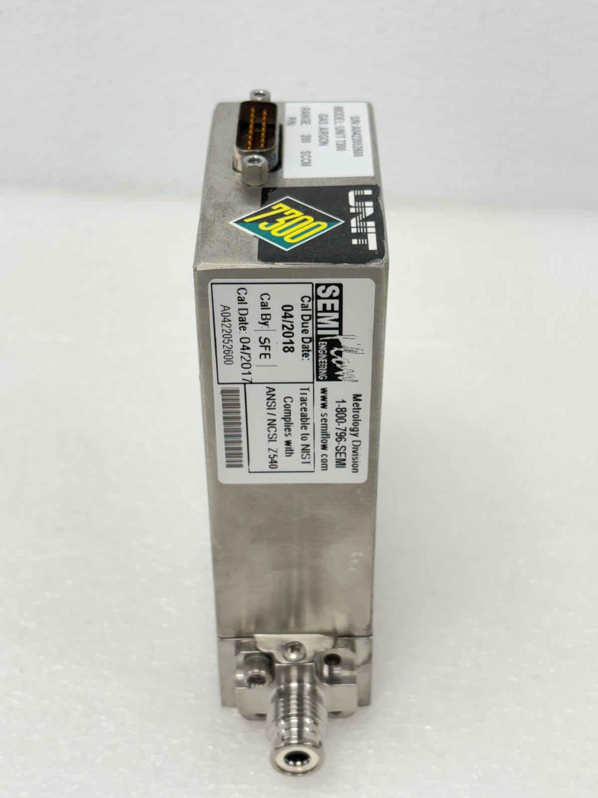 USED| Celerity / Unit UFC-7300 7300 Series High Performance Mass Flow Controller