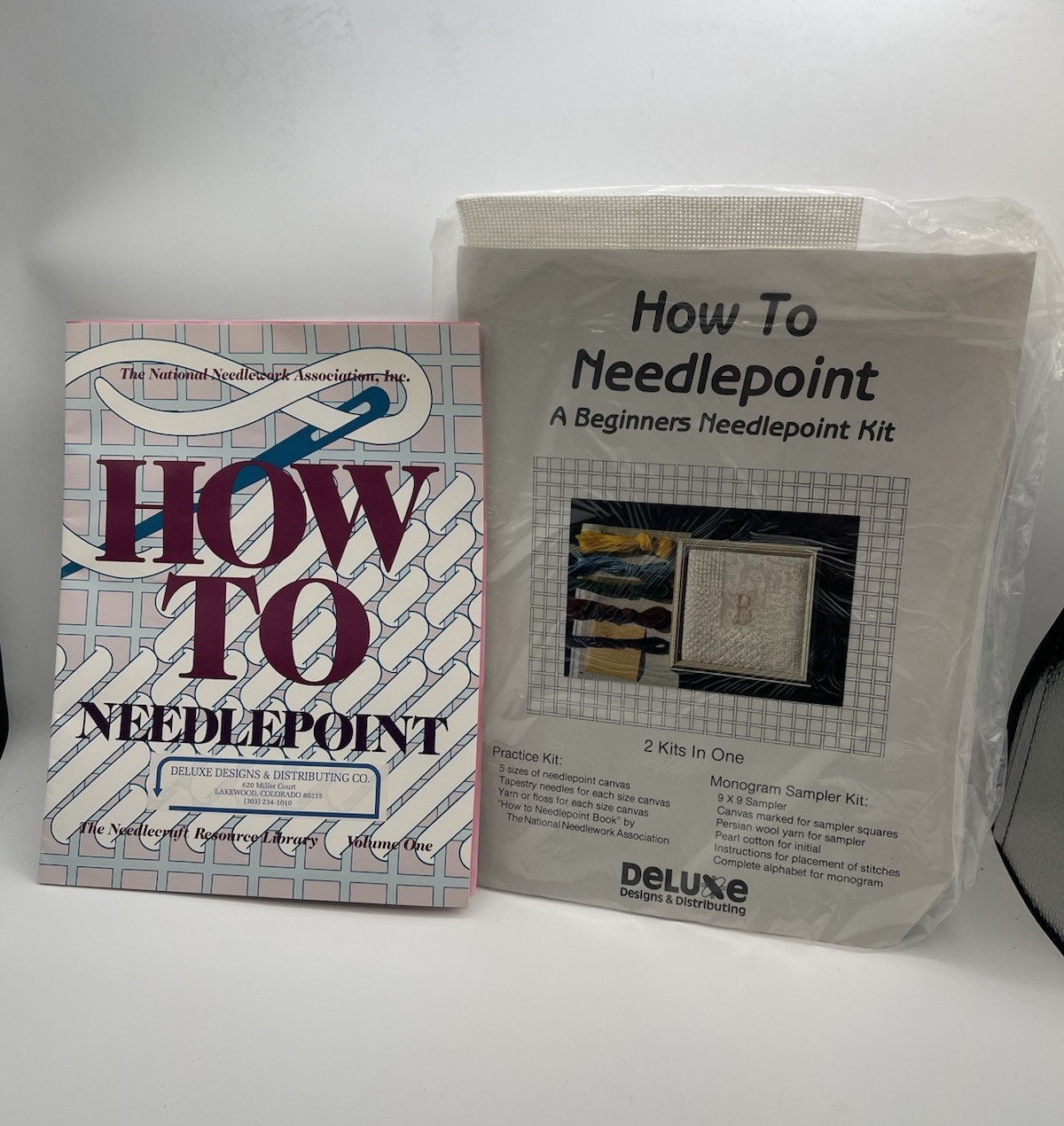 Full Kit 1988 Vtg National Needlework Association How To Needlepoint Volume One