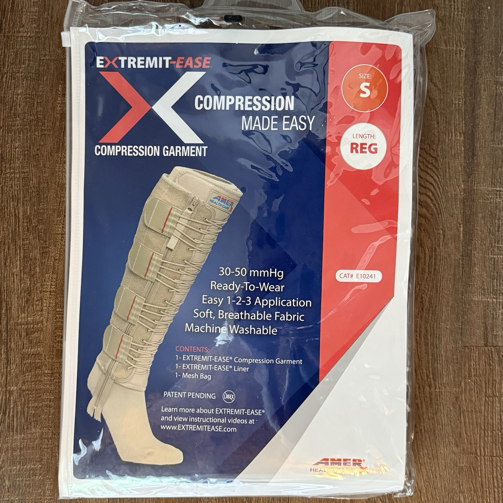 EXTREMIT-EASE Compression 30-50 mmHg Lower Leg Wrap SMALL / REGULAR Length NEW