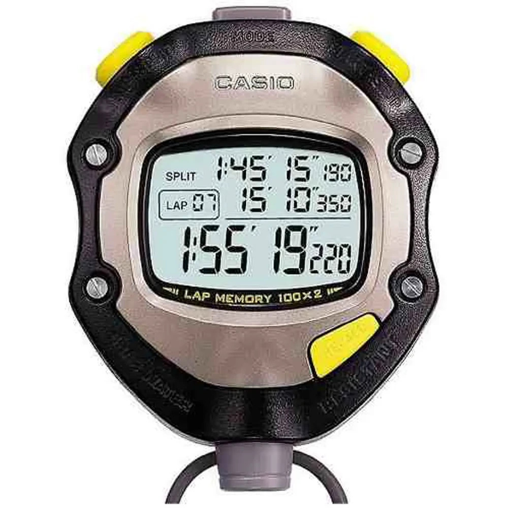 Casio HS-70W-1JH Stop Watch Black Waterproof Sports Alarm NEW IN BOX NIB NIP