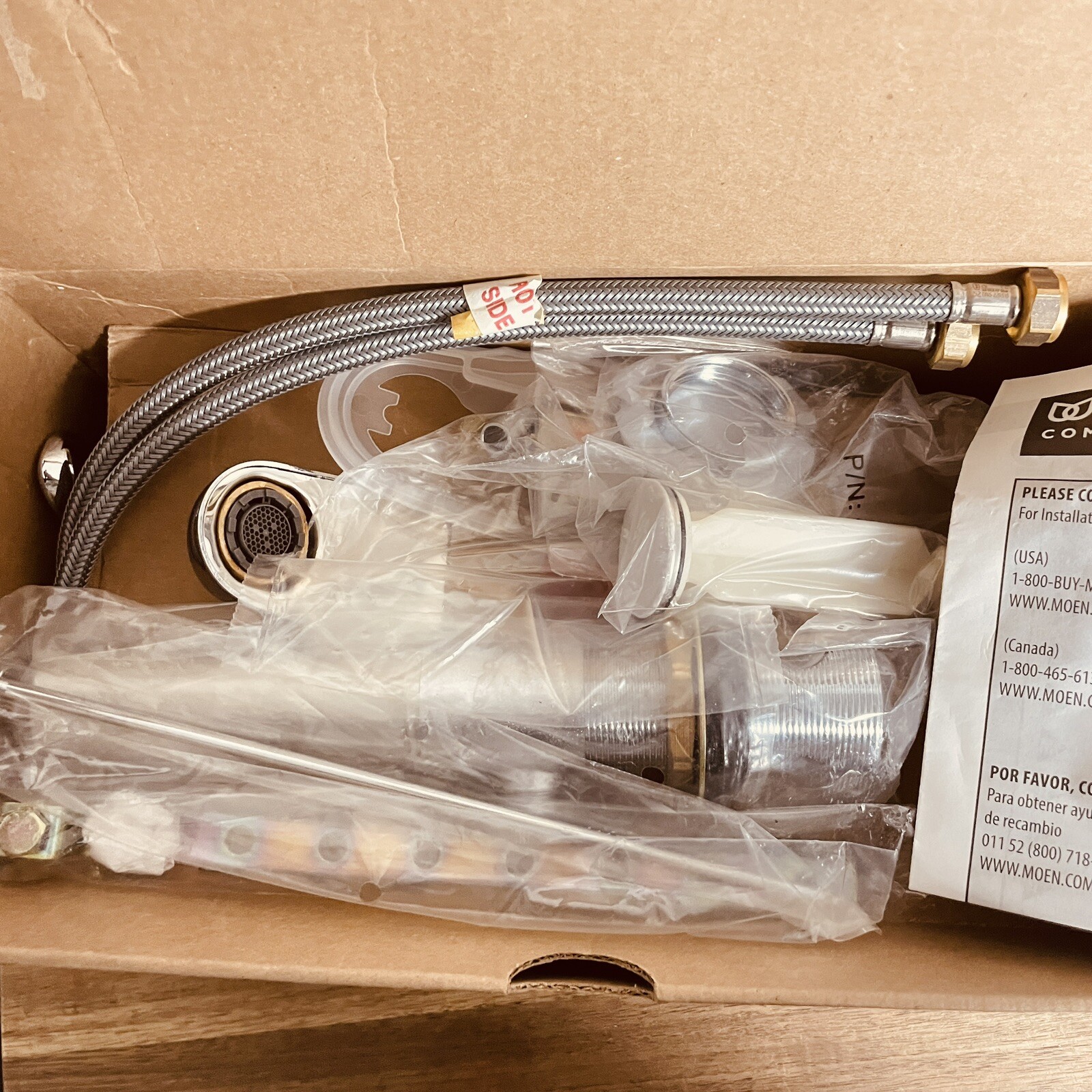 Moen Facet 8437 Commercial M Bition Chrome, 1H Lav , 3” Lever W/Drain