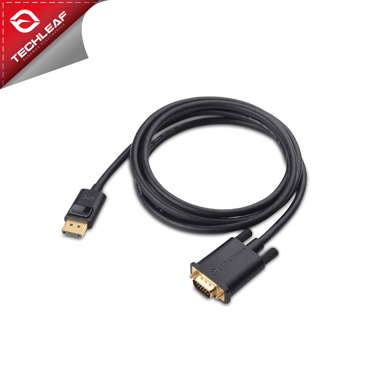 Display Port to VGA Cable, 4K HD Converter Cable 5 ft., DP VGA Male to Male