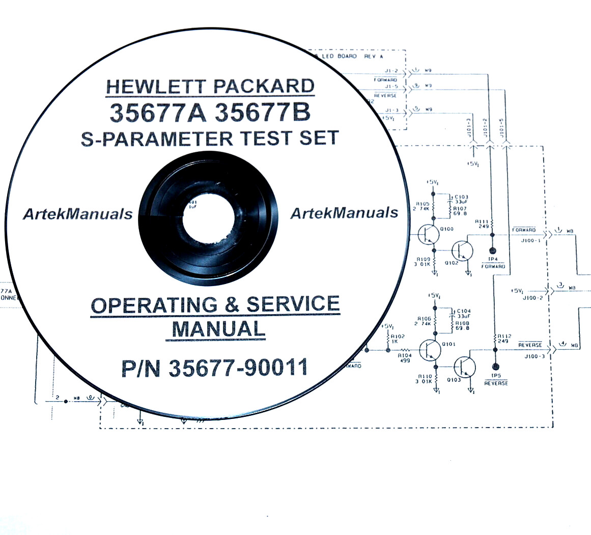 HP 35677A 35677B S-Parameter Test Set: Operating & Service Manual +Schematics