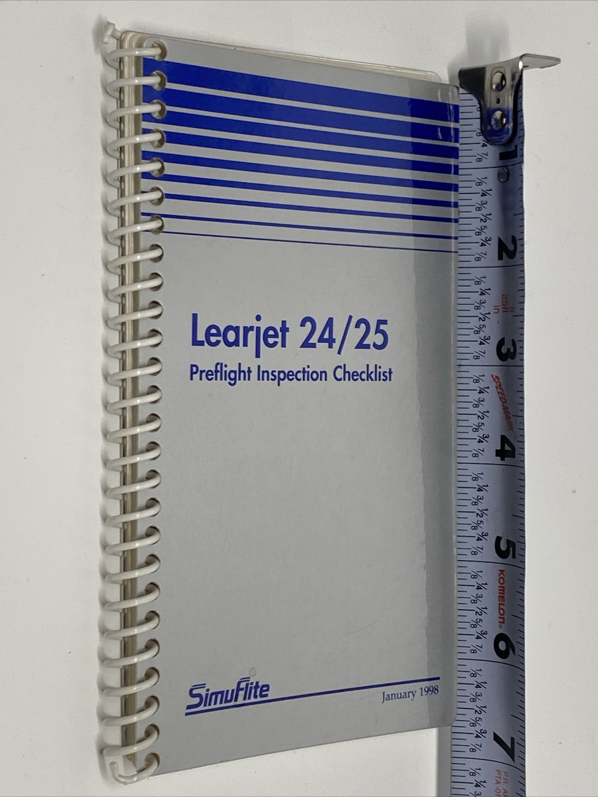 Learjet 24 & Lear jet 25 Preflight Inspection Checklist Handbook Manual