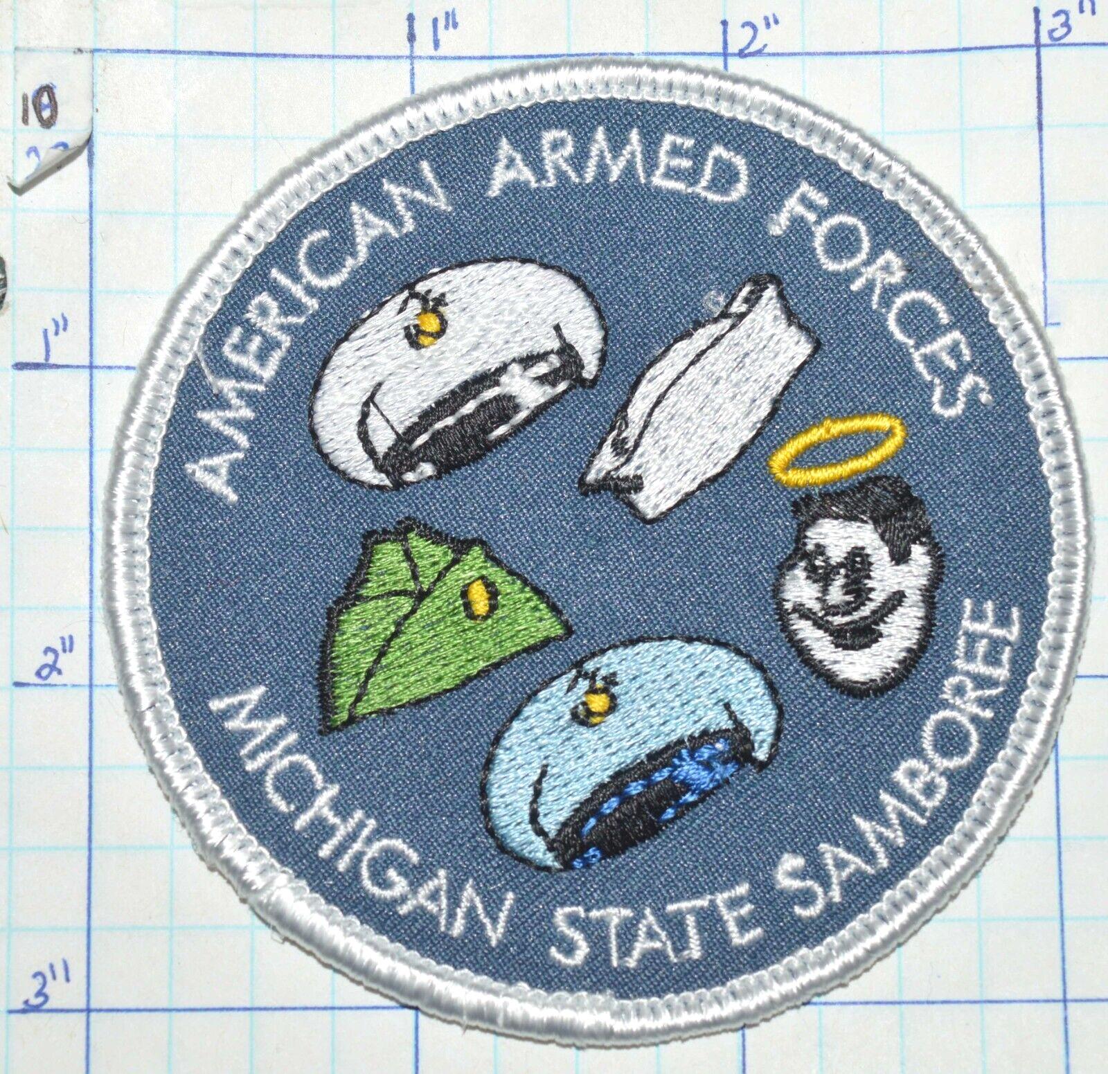 MICHIGAN STATE SAMBOREE GOOD SAM AMERICAN ARMED FORCES PATCH