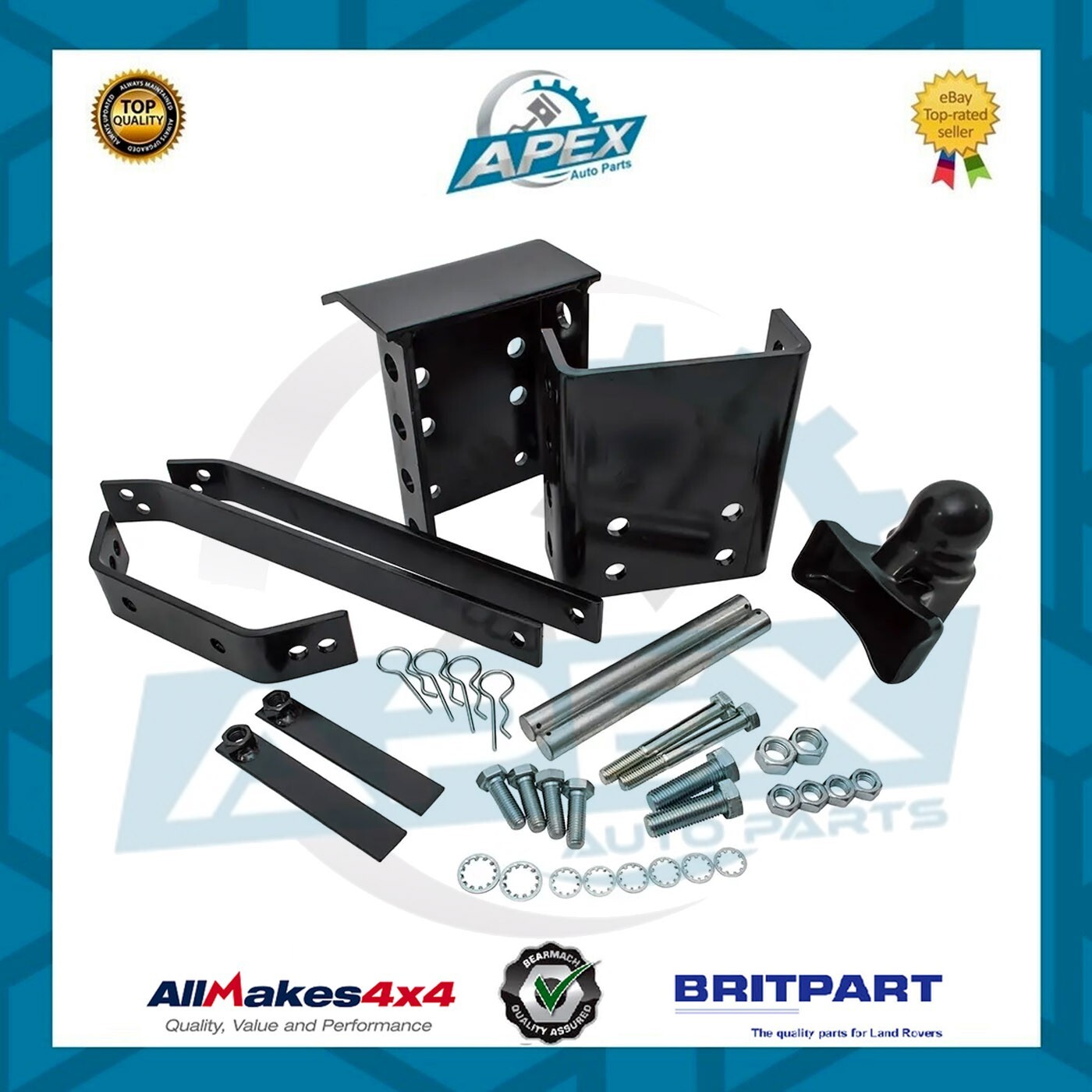 ADJUSTABLE HEIGHT TOW BAR HITCH FOR DISCOVERY 1 & RANGE ROVER CLASSIC - DA2125