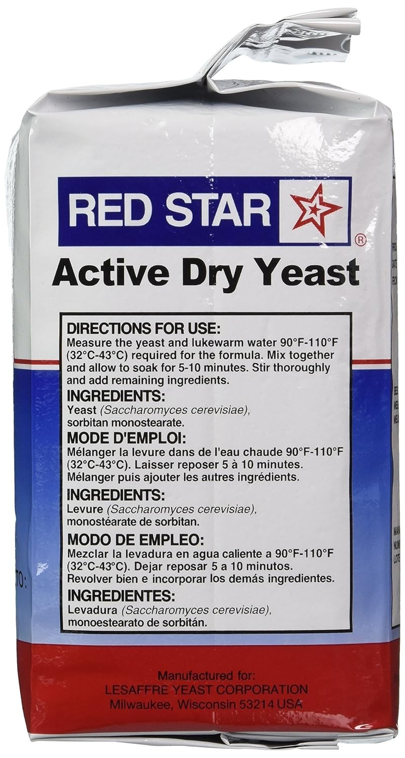 Active Dry Yeast 2 Pound Pouch - Pack of 2 for Baking Enthusiasts
