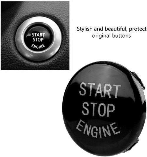 Engine Start Stop Switch Button Cover for Chassis 3 Series E90 E91 E92 E93 Black