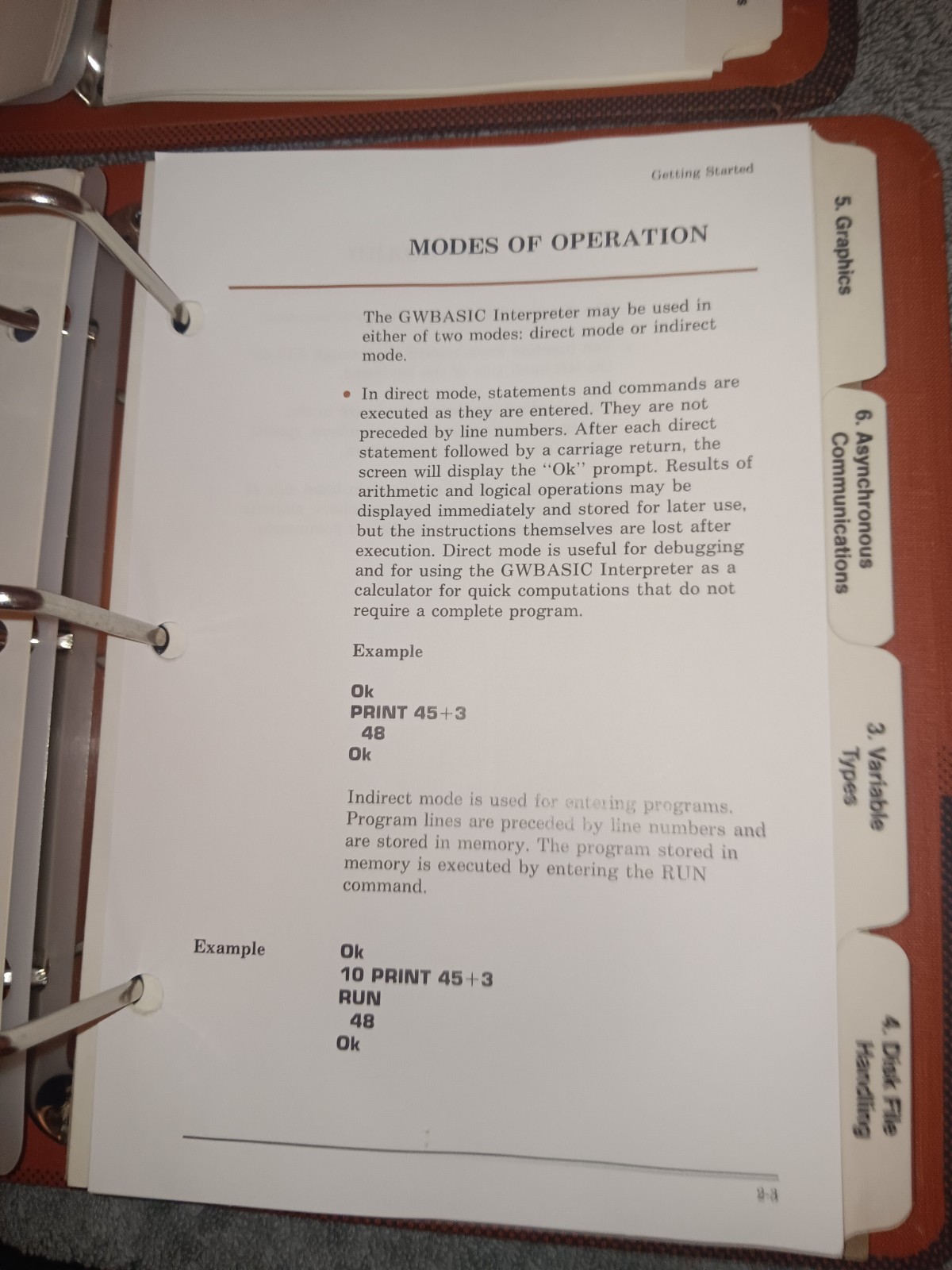 Vintage AT&T Personal Computer 6300 Binders Only 80s Retro Tech Basic DOS