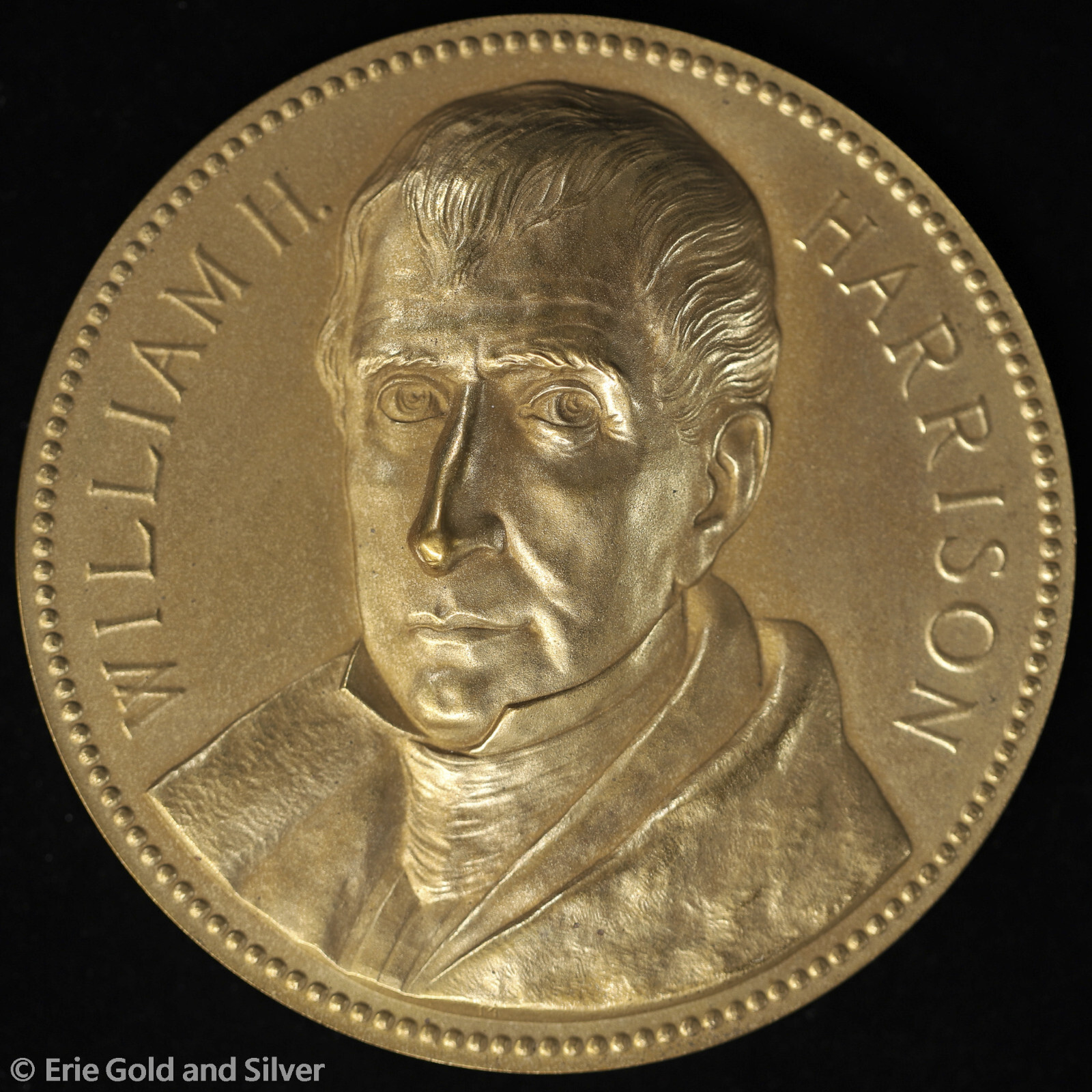 US Mint William H. Harrison President Inauguration Large 3 Inch Medallion