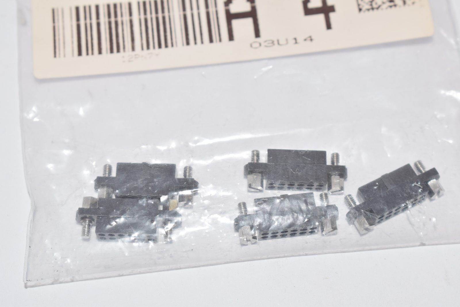 Lot of 5 NEW Harwin M80-4601205 Headers & Wire Housings 6+6 WAY FEMALE CRIMP L/B