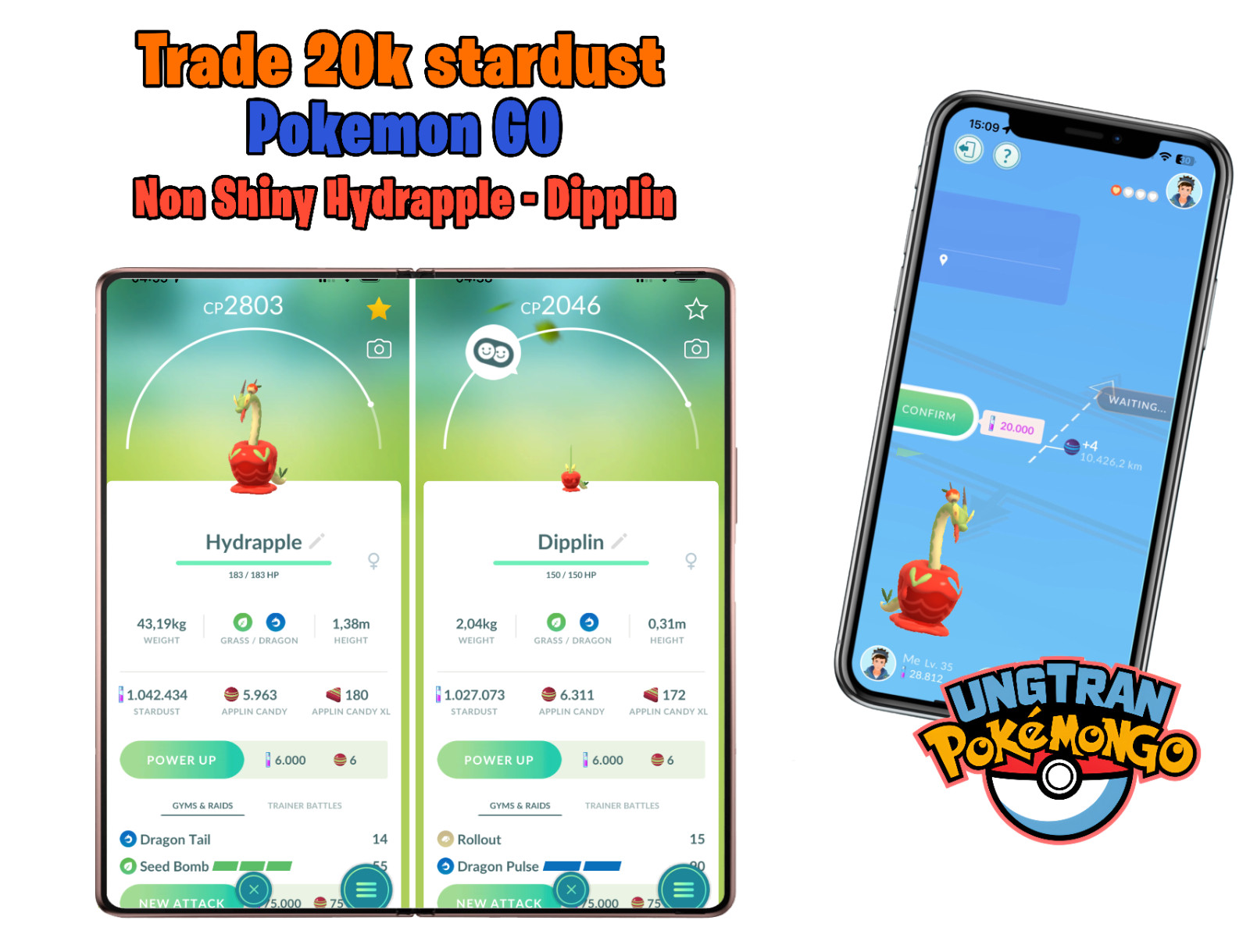 Hydrapple - Dipplin (Applin Evolution) - Tr-de 20k stardust