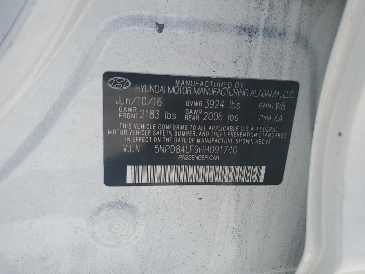 ELANTRA 2017 Glove Box 4797969