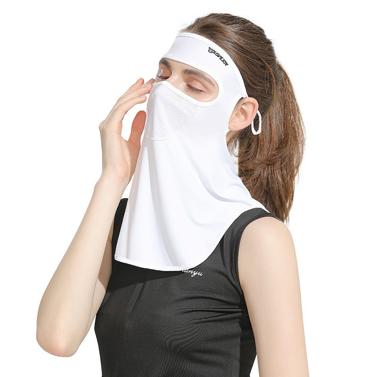 UPF50+ Face Mask Scarf Balaclava for Women - UV Protection Neck Gaiter Bandana