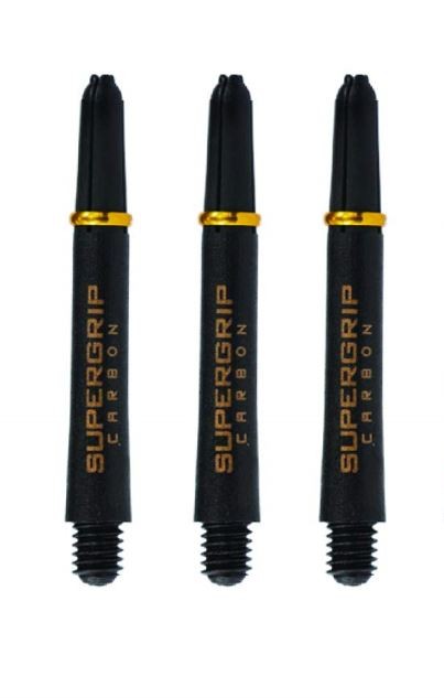 Harrows Supergrip Carbon Shaft Medium 45mm Black/Gold