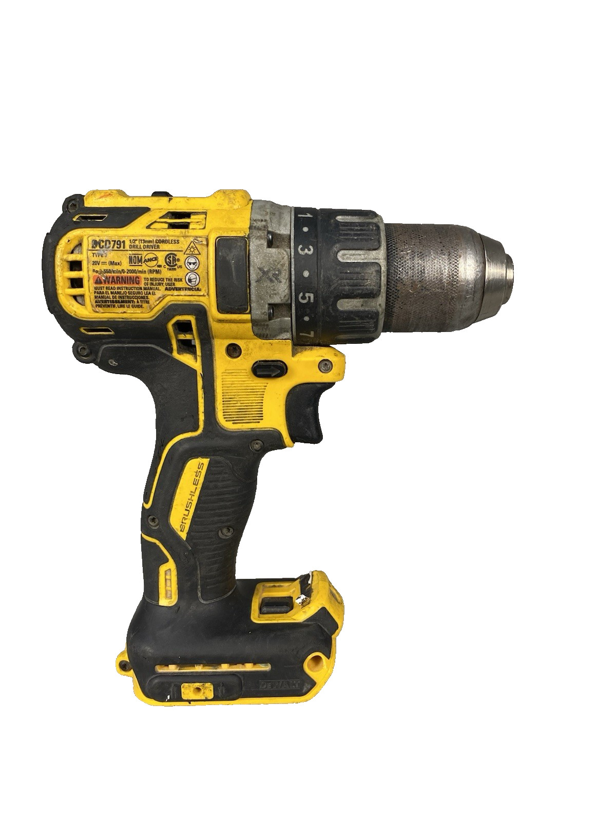 DEWALT DCD791 20V Cordless 1/2” Drill/Driver MaxXR COMPACT LIGHTWEIGHT TOOL ONLY