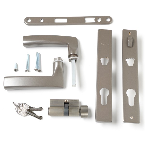 Andersen Emco Modern Storm Door Handle Set Metallic Stone