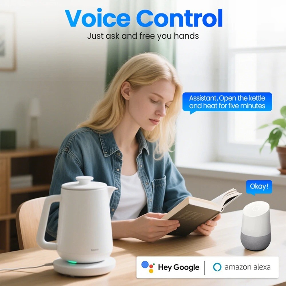 WiFi Smart Plug US Outlet 16A 16A Alexa Google Assistant App Remote Timer Contro