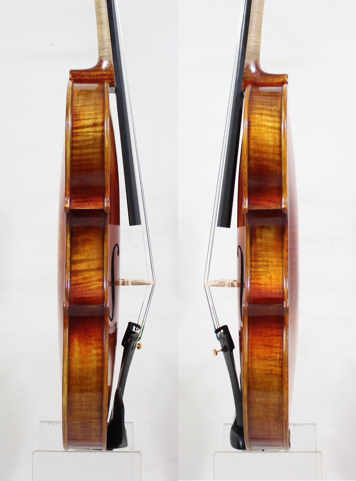 Oil Varnish!The Most Mature Shop Salable Stradivari Model Violin! #8689