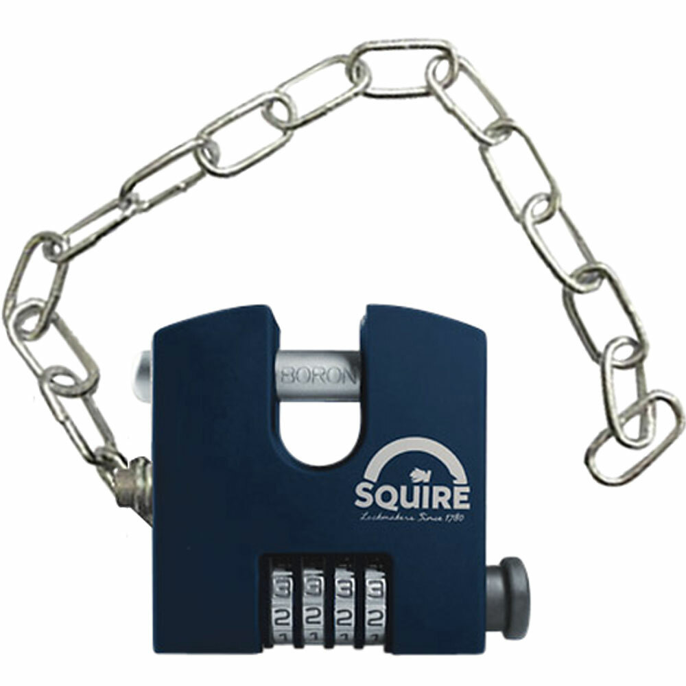Squire Stronghold Combo Padlock and Chain (SHCB65/Chain)