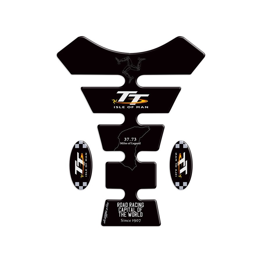 New For Isle of man TT stickersreflective stickers 3D resin motorcycle fuel tank