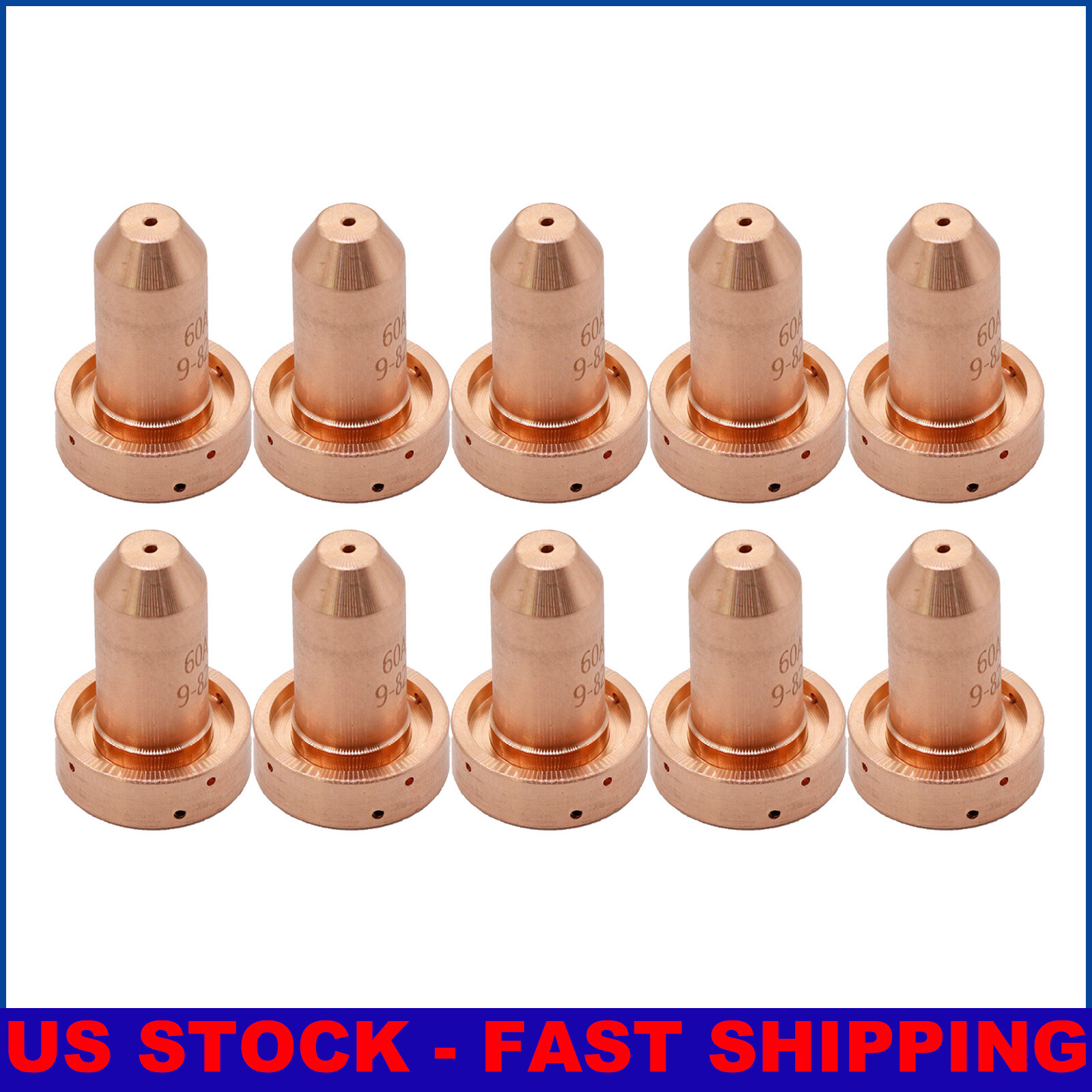 10Pcs Plasma Torch Nozzles 60A Fit forTD SL60 SL100 PK20 9-8252