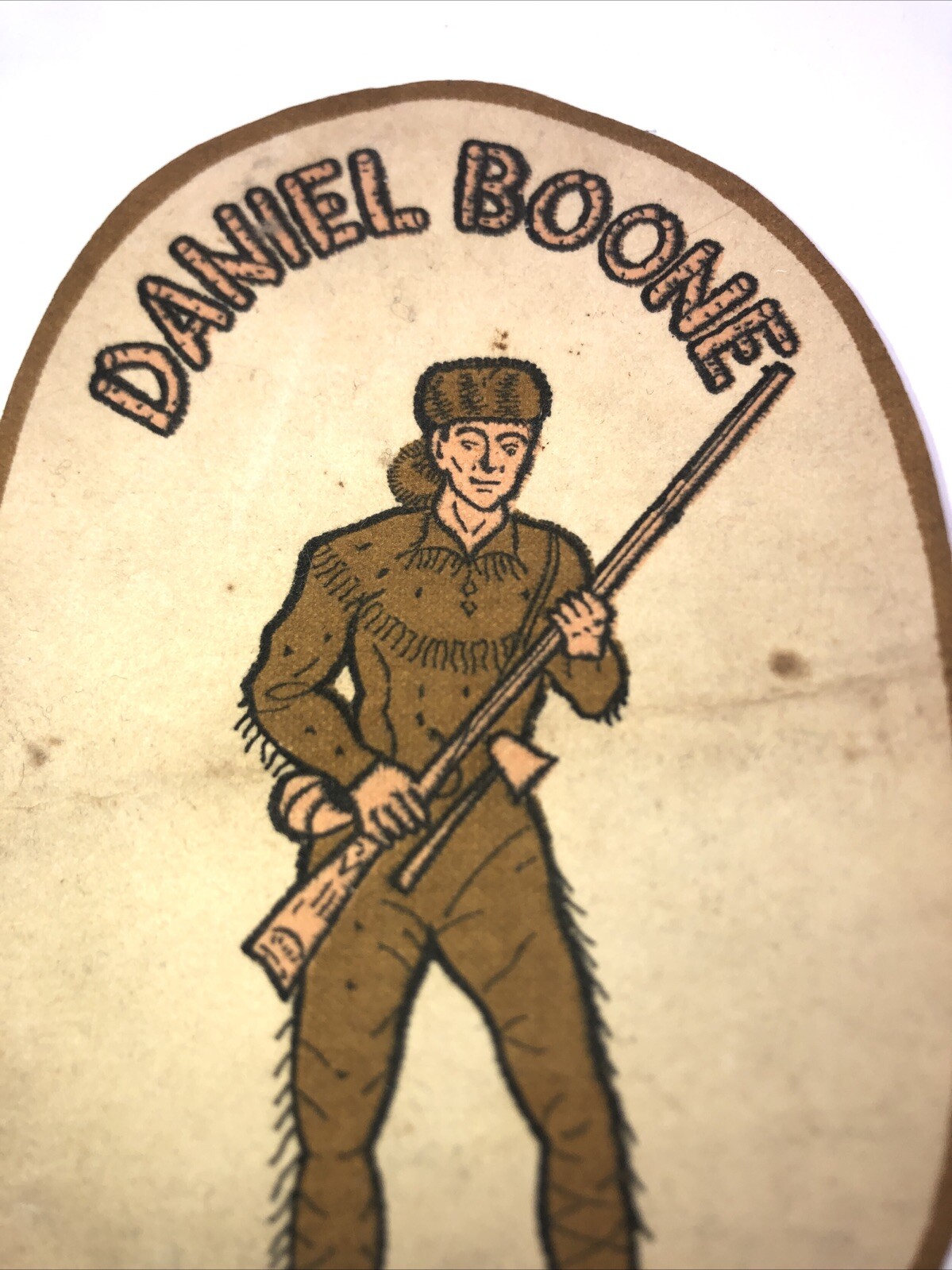 Vintage 7” Daniel Boone Cloth Patch