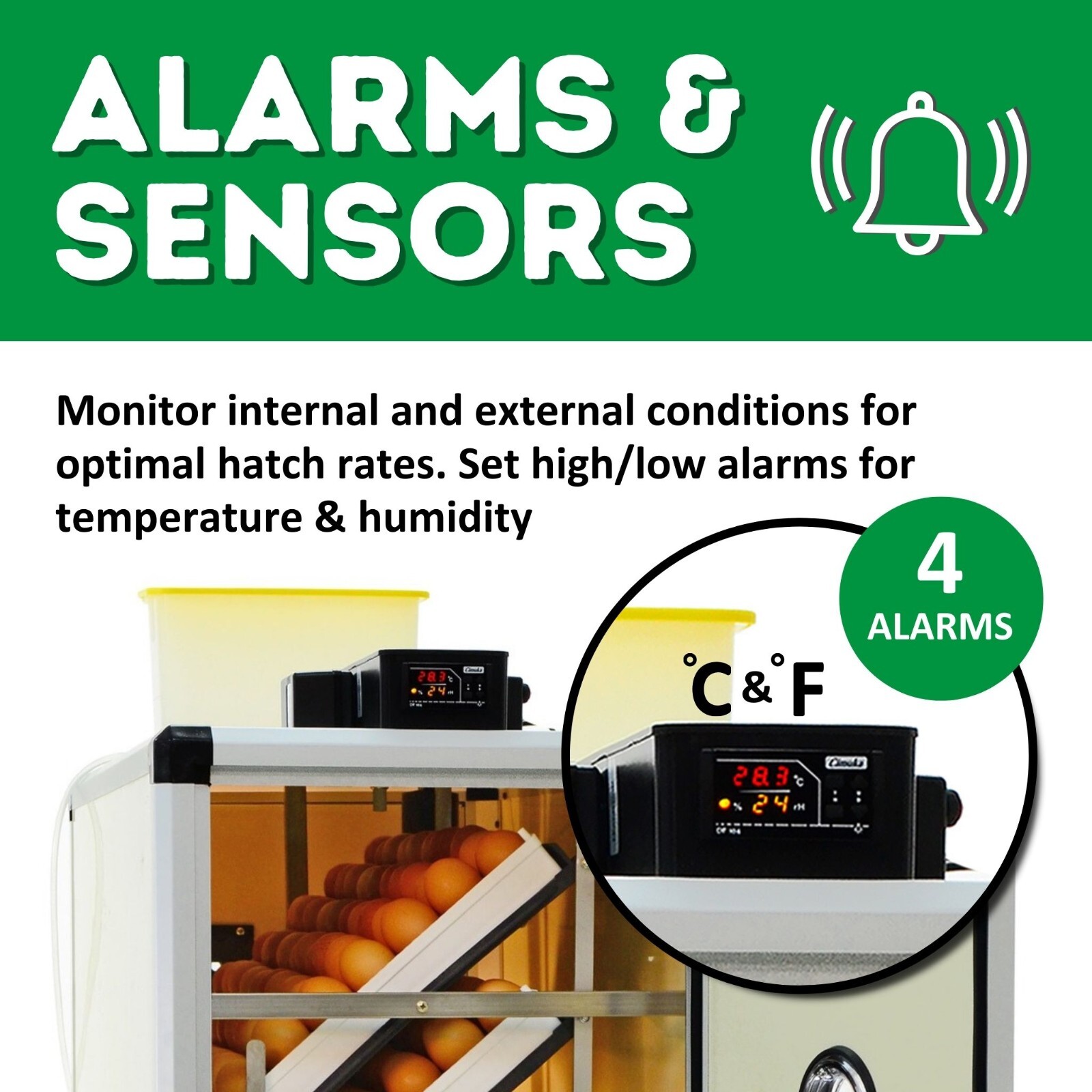 HB175 S - Egg Incubator - Setter