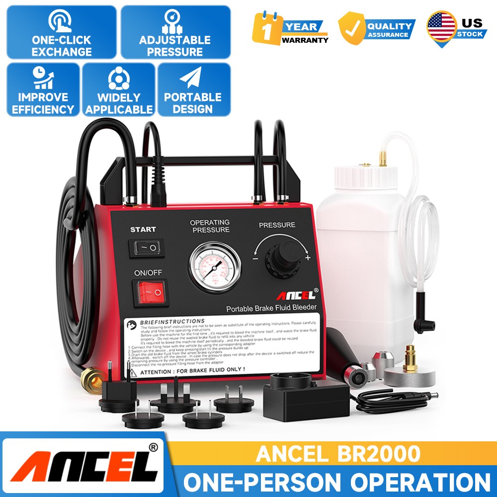 ANCEL BR2000 Automotive Brake Fluid Bleeder Fluid Machine Oil Exchange Pump
