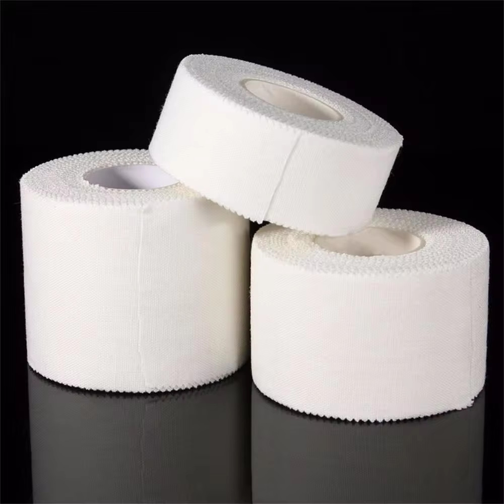 12.5/25/50Mm/Roll Medical Waterproof Cotton Premium Adhesive Tape Sport Binding