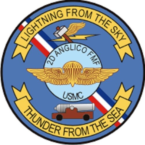 USMC 2nd ANGLICO Air Naval Gunfire Liaison Company (View 1) Decal - 4.00" Decal