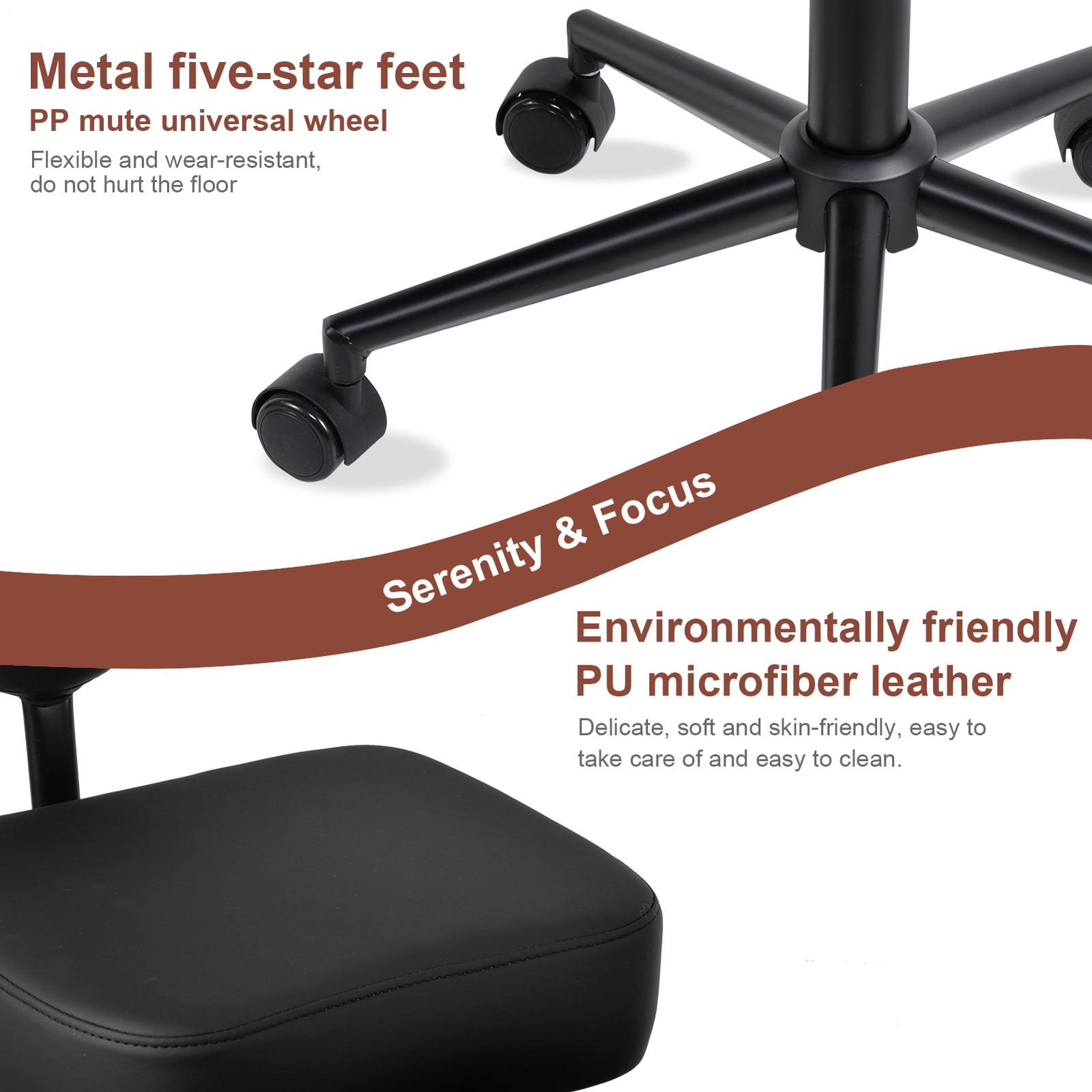 Meditation Chair, ADHD Chair, Cross Legged Office Chair with Wheels Brand New--