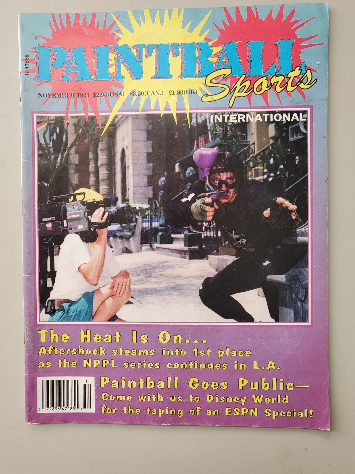 Priced to Sell Paintball Sports Magazine Nov 1994 Fred Schultz ESPN Disney