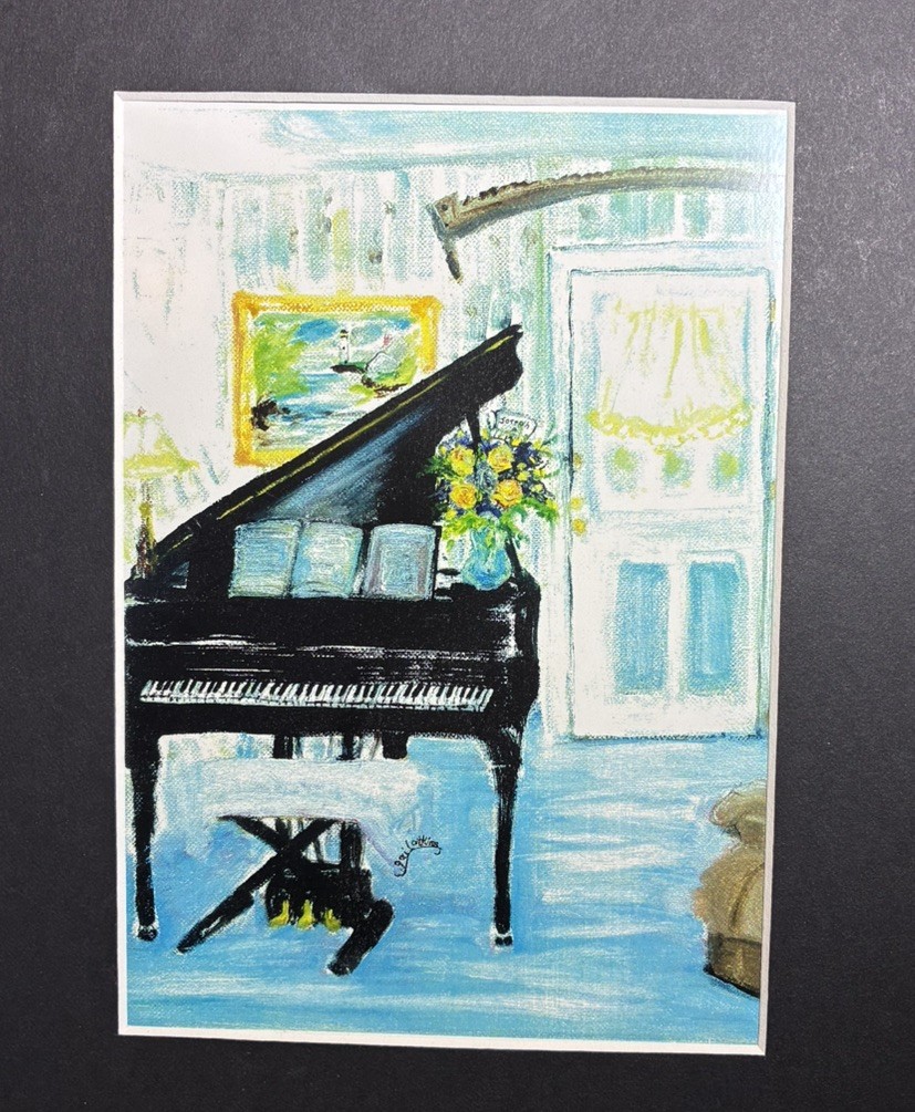 One of A Kind Gail Atkins Pastel Art Print (Artist Signed) 8 x 10 Including Mat