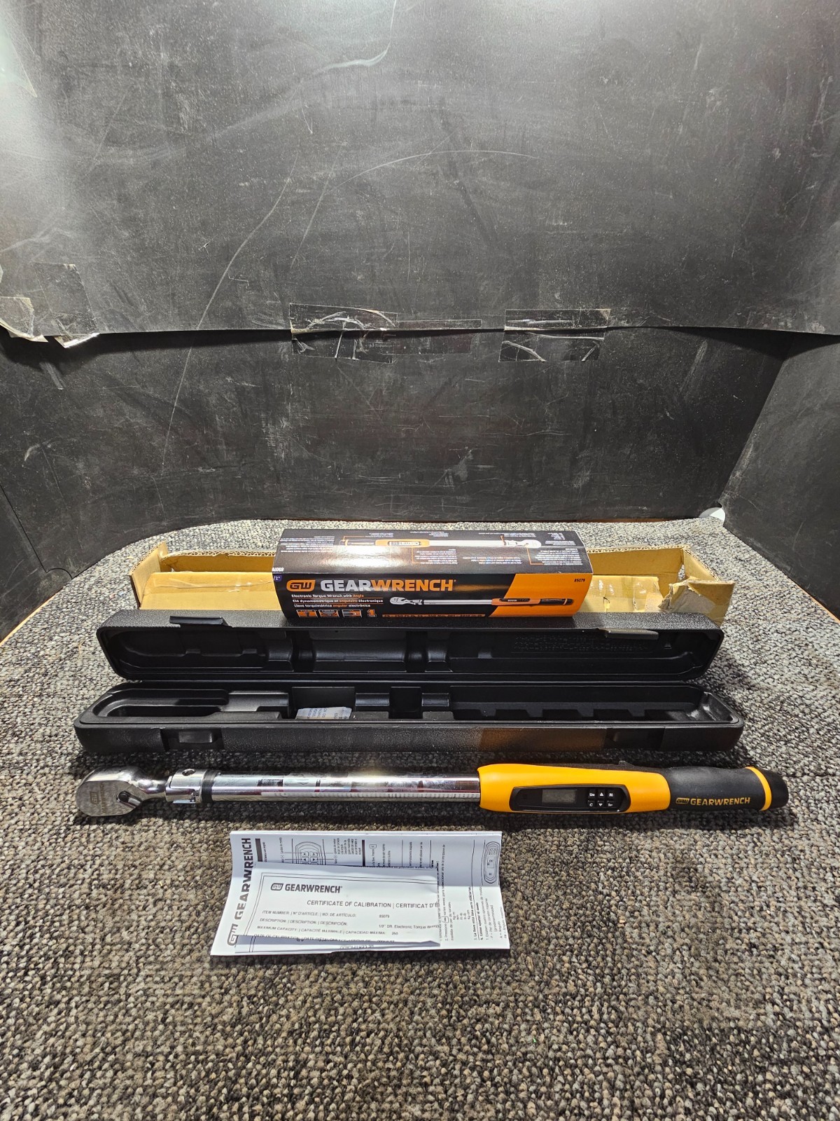 Gearwrench 85079 1/2" Flex Head Electronic Torque Wrench w/Angle 25-250 ft/lb