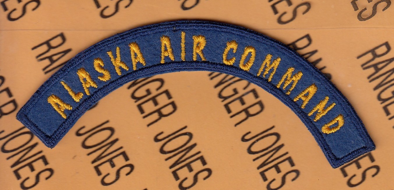USAAF USAF Army Air Force Alaska Air Command  ~4.25" tab patch c/e