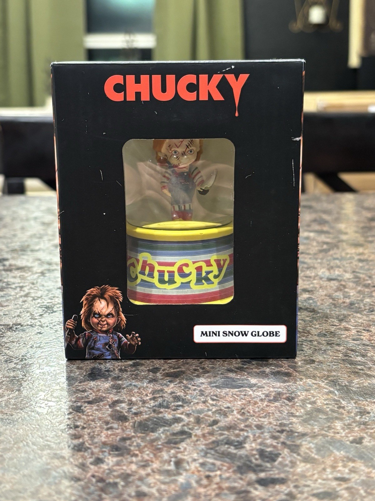 Childs Play Chucky Mini Snow Globe Collectible New In Box!