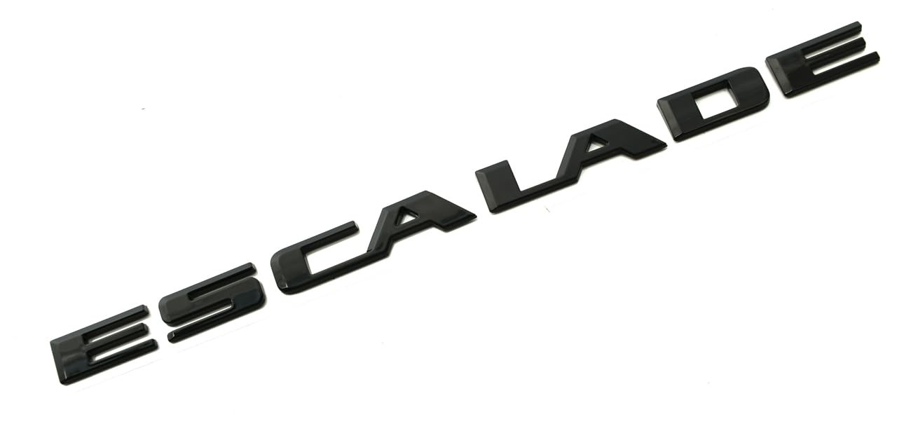 1Pc Escalade Rear Liftgate Emblem 3D Badge Letter Nameplate Glossy Black