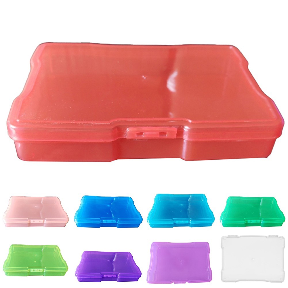 Case Photo Storage Box Big Capacity Buckle Design Multiple Color Practical