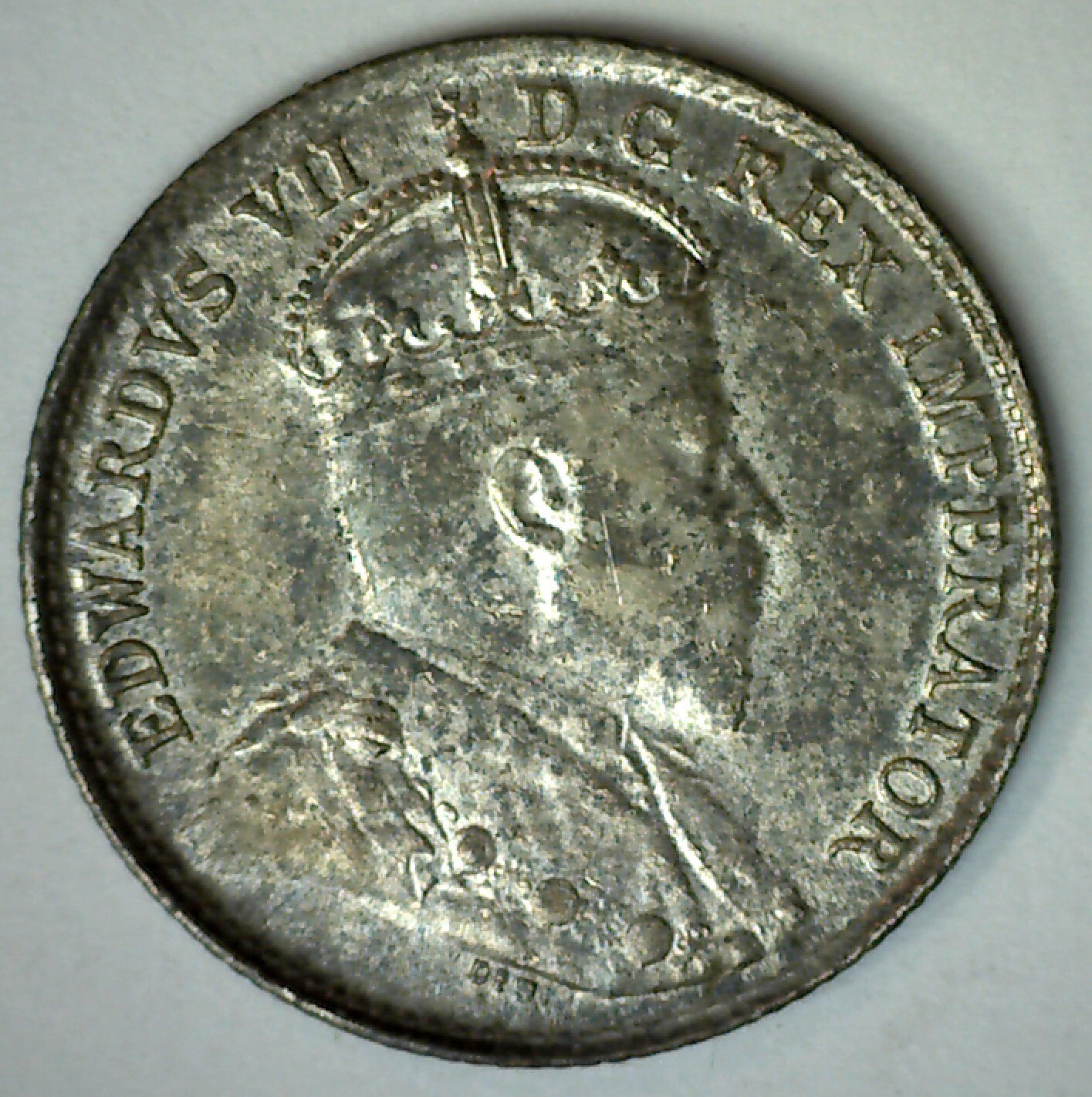 1907 Canada Silver Five Cent AU Coin 5c Canadian Almost Uncirculated Edward VII