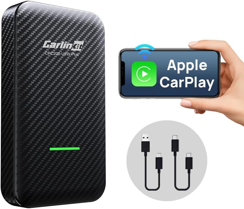 CarlinKit 3.0 CarPlay Wireless Adapter, CarPlay Dongle Convert Wired to Wireless