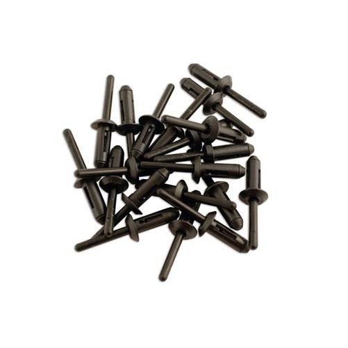 Laser Tools Plastic Rivets 6.6mm x 17.2mm 20pc 3484