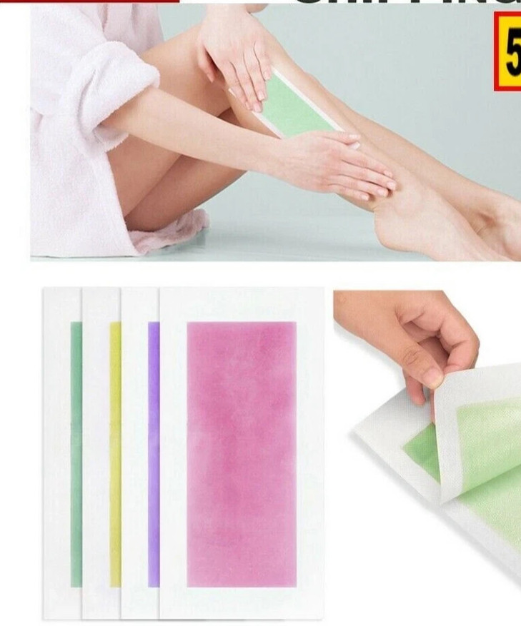 Professional Waxing Strips Hair Removal Paper Face Legs Body Double Sided