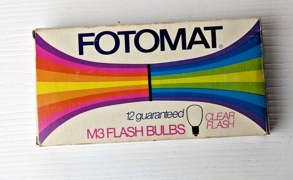 Fotomat M3 Flashbulbs Blue Flash (6 Bulbs left in Package) Vintage