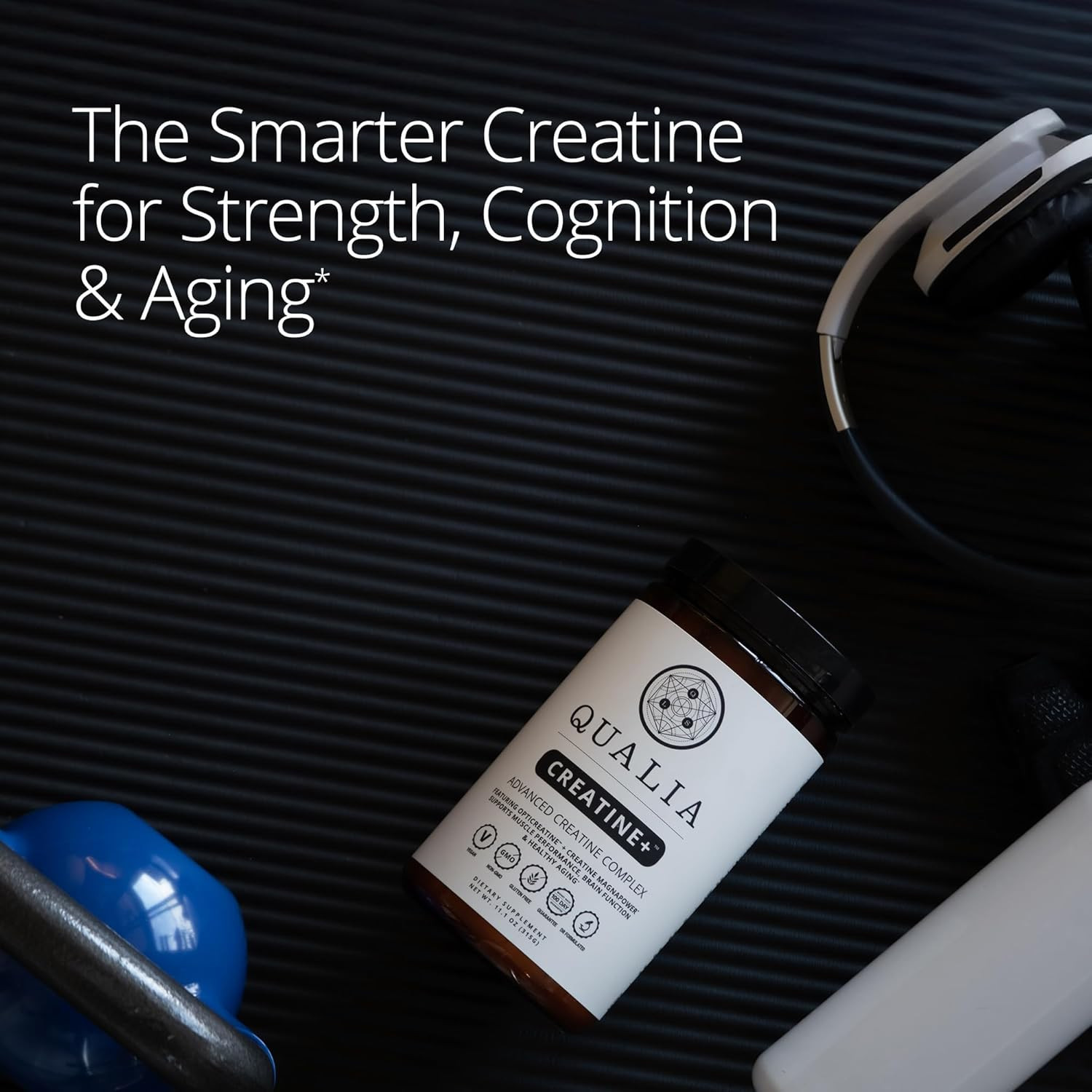 Qualia Creatine | Advanced Creatine Complex | 2 Sources + Magnesium | Optimized