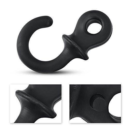Monkey Tail Silencers, 4Pcs Bow String Bow Vibration Damper for (Black)