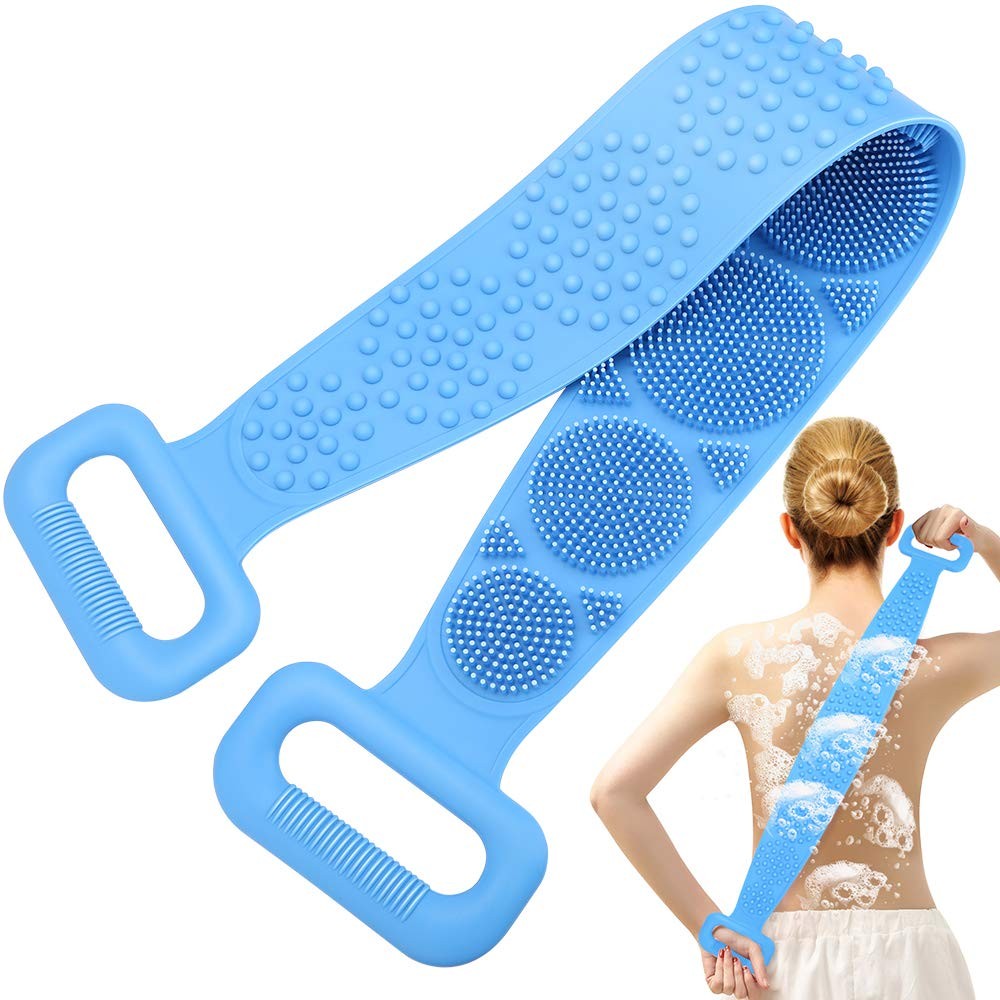 Silicone Bath Body Brush Long Home Kitchen Durable Multipurpose