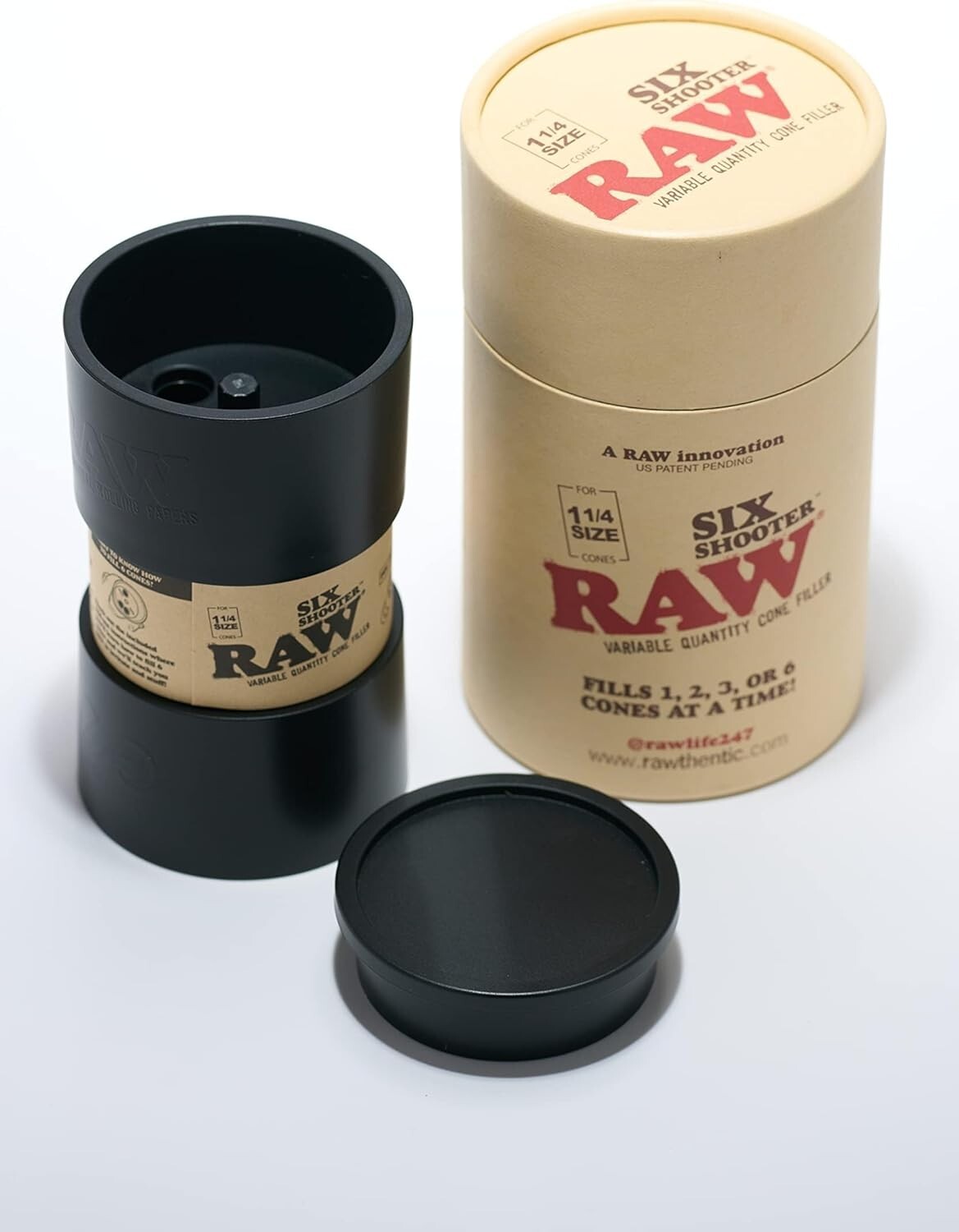 RAW Six Shooter Cone Filler – Fill 1, 2, 3, or 6 Cones at Once – 1 1/4