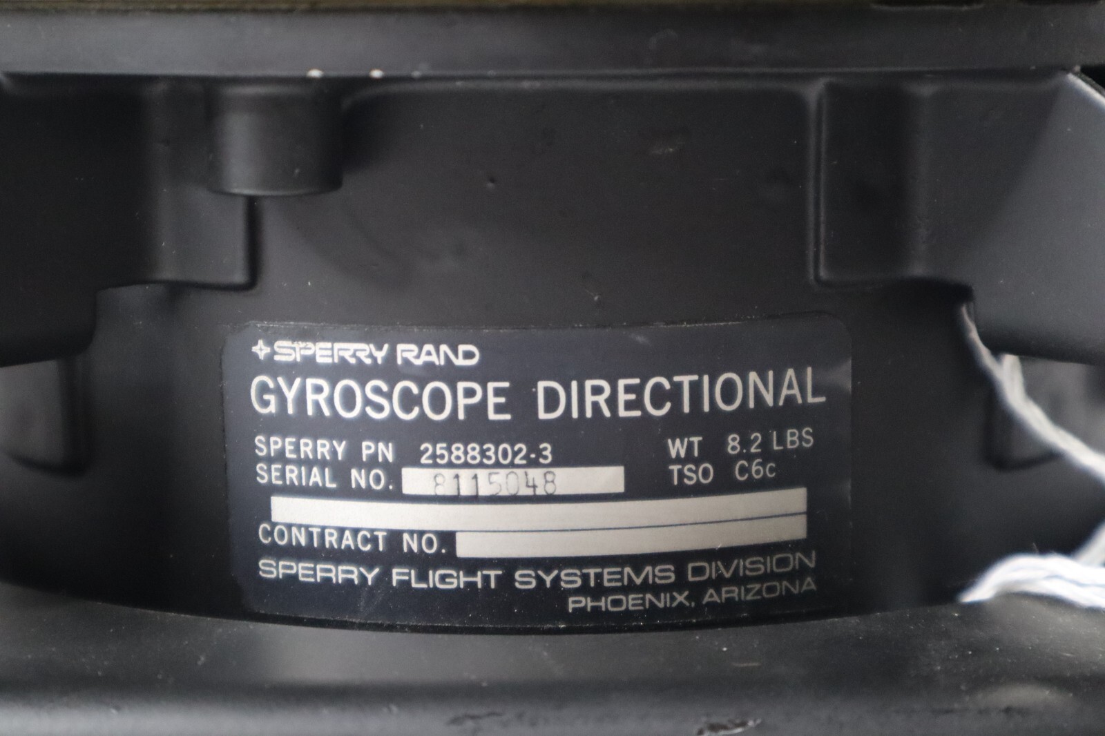 Sperry Rand 2588302-3 Directional Gyroscope DG