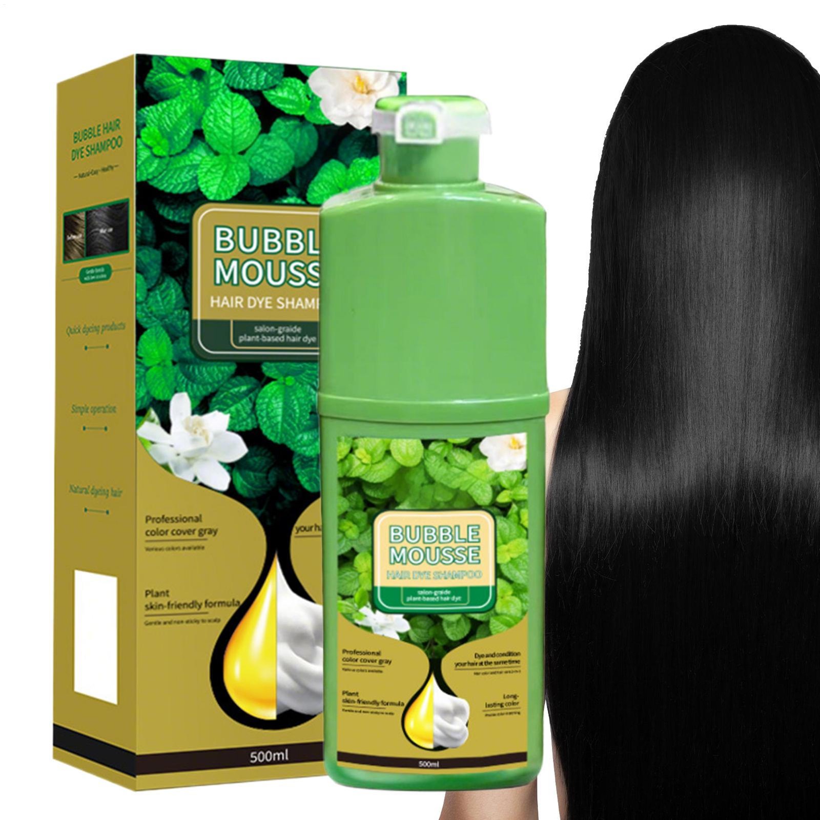 Foam Hair Dye Healthy Hair Dye 500ml Plant Foam Color Dying Mousse For Salon